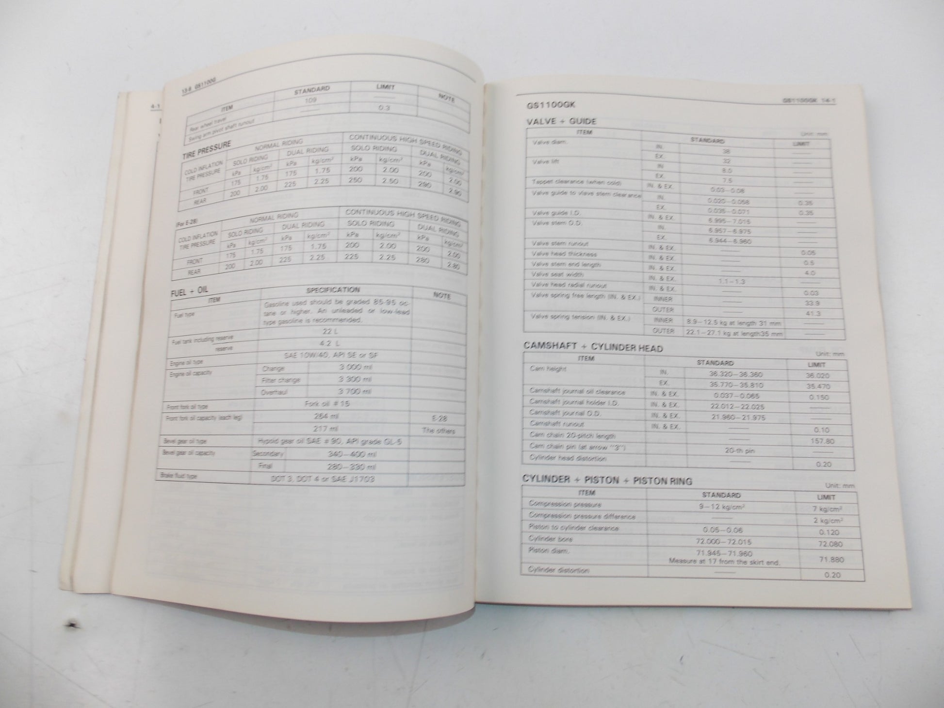 08/1984 SERVICE DATA MANUAL CATALOG SUZUKI 4 & 2 STROKE ENGLISH 99510-01840-01E - MotoRaider