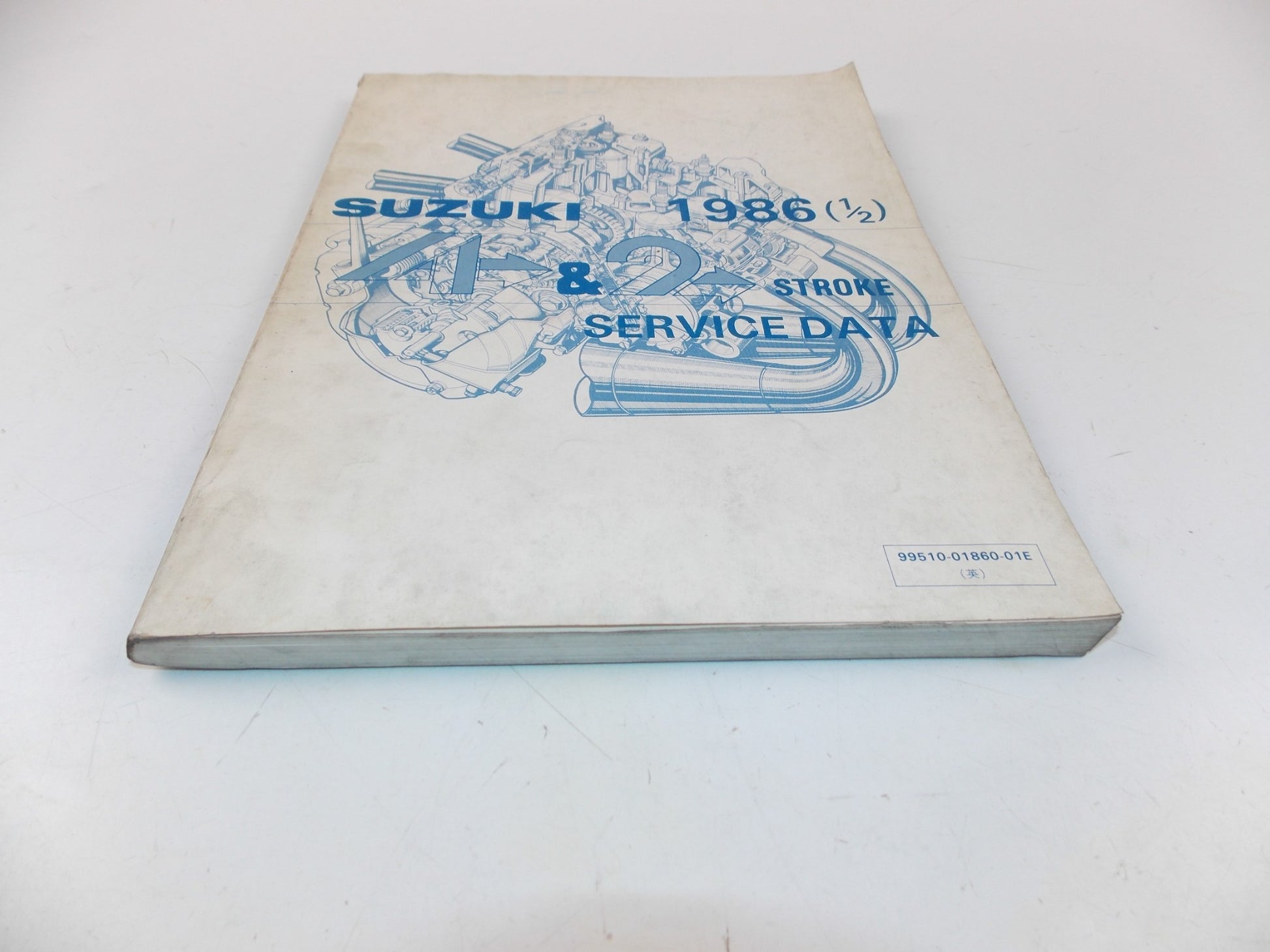 01/1986 SERVICE DATA MANUAL BOOK SUZUKI 4 & 2 STROKE MOTORCYCLES 99510-01860-01E - MotoRaider