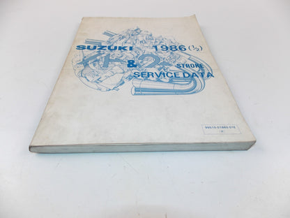 01/1986 SERVICE DATA MANUAL BOOK SUZUKI 4 & 2 STROKE MOTORCYCLES 99510-01860-01E - MotoRaider