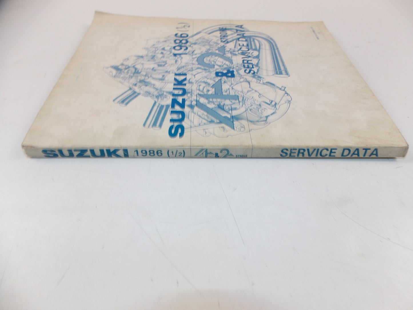 01/1986 SERVICE DATA MANUAL BOOK SUZUKI 4 & 2 STROKE MOTORCYCLES 99510-01860-01E - MotoRaider