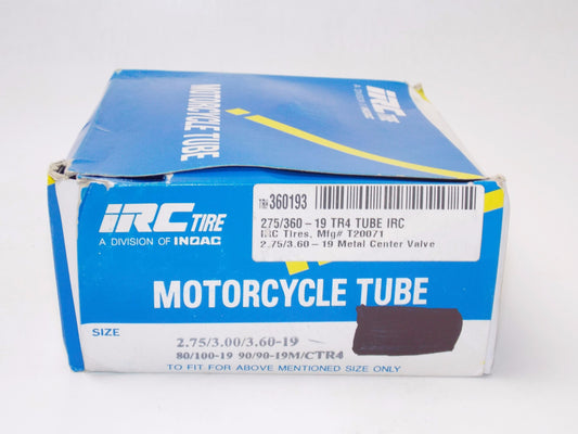 MOTORCYCLES INNER TUBE 2.75/3.60-19 275/360-19 SUZUKI HONDA KAWASAKI 360193 - MotoRaider