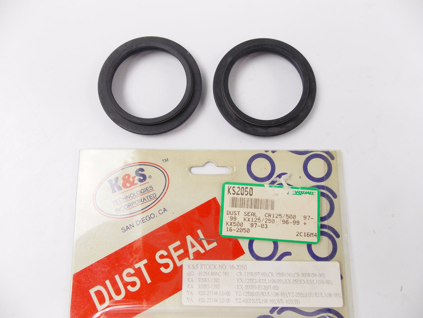 K&S DUST SEALS HONDA 1996-2001 CR500R KAWASAKI 1996-2004 KX500 16-2050 | KS2050 - MotoRaider