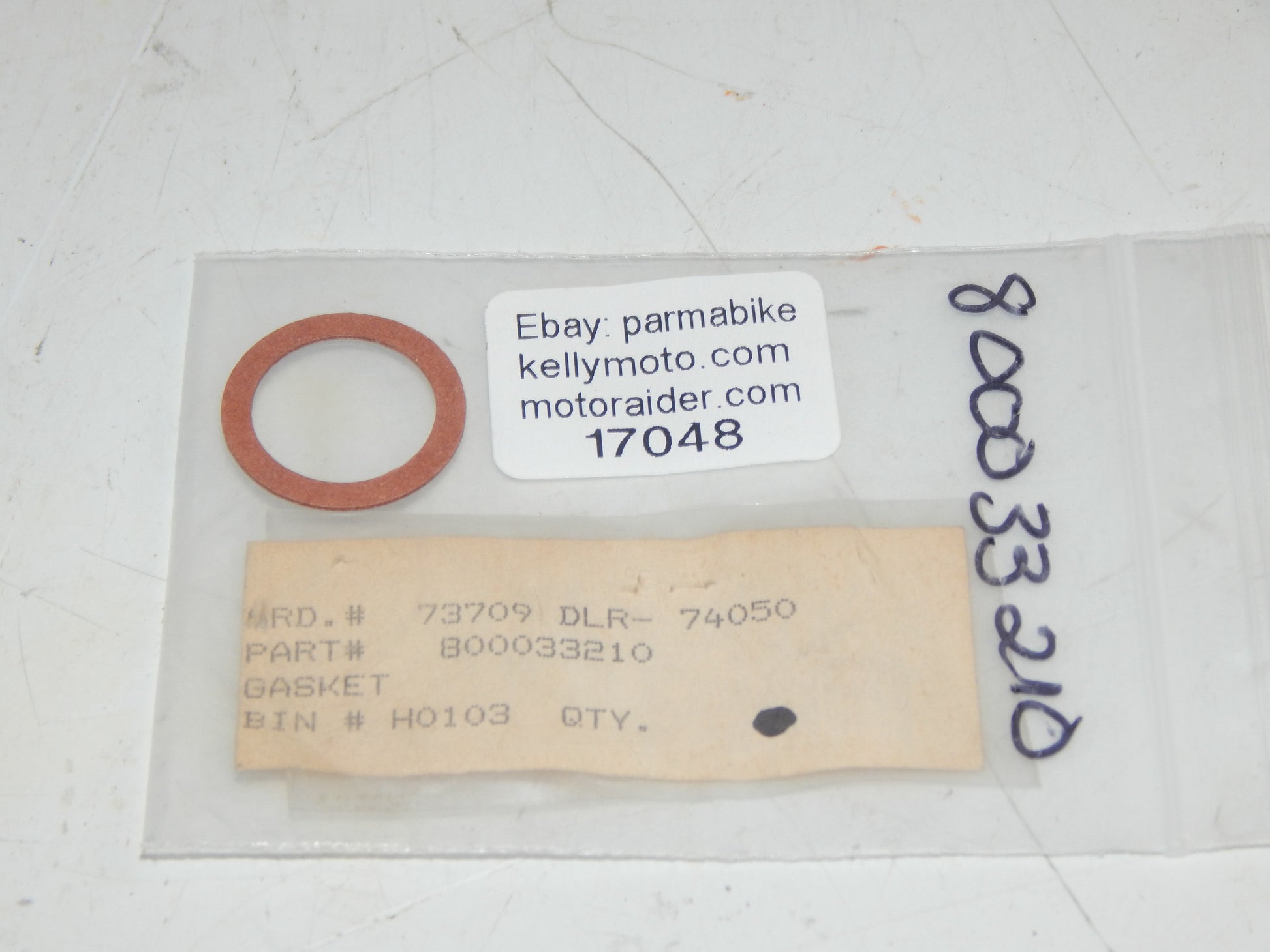 OEM 1980's CAGIVA ALA AZZURRA ROSSA CARBURETOR DRAIN PLUG GASKET SEAL 800033210 - MotoRaider