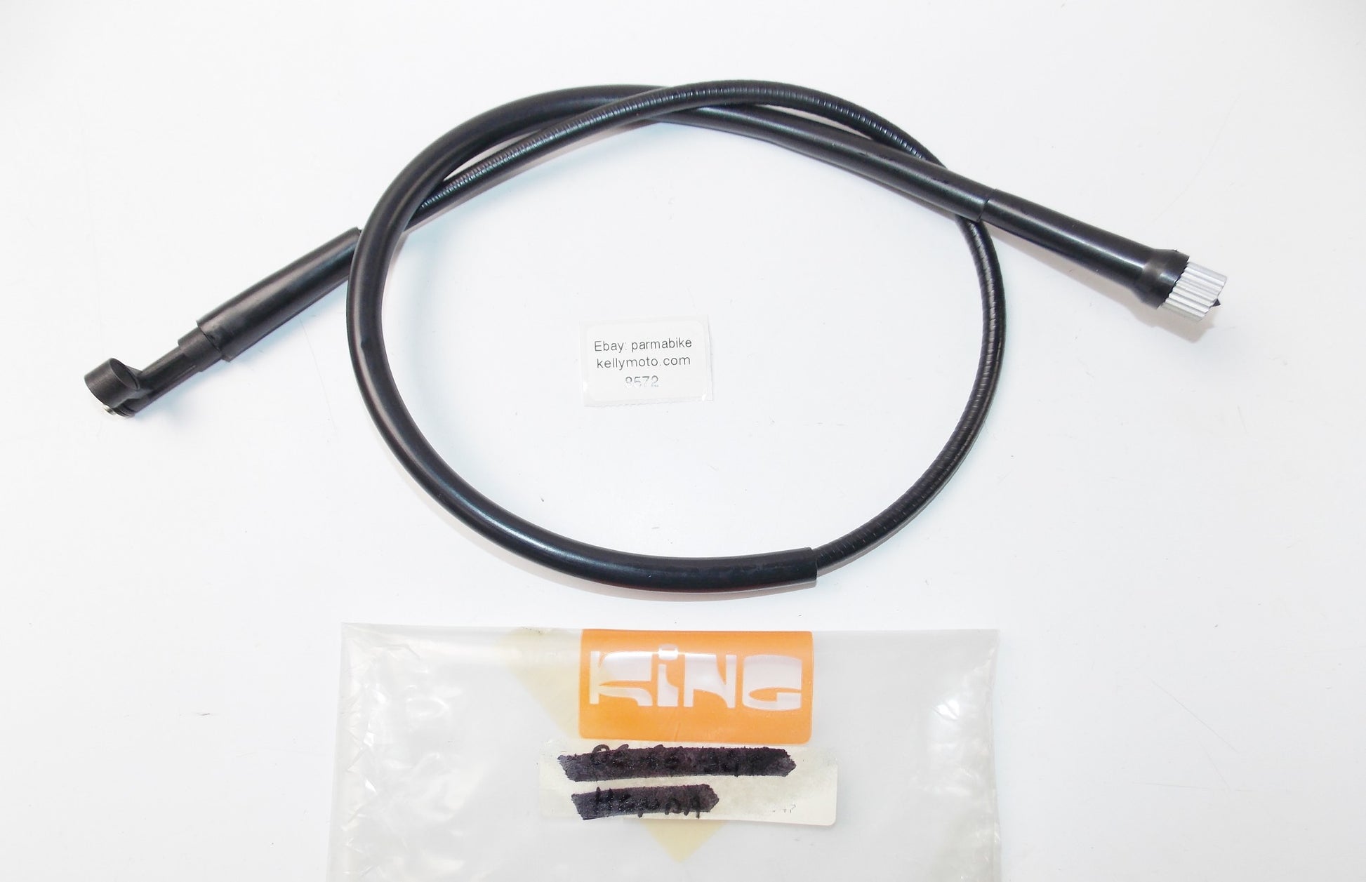 KING BLACK VINYL TACHOMETER CABLE HONDA 1986-1988 VRF 750 44830-MJ6-000 - MotoRaider