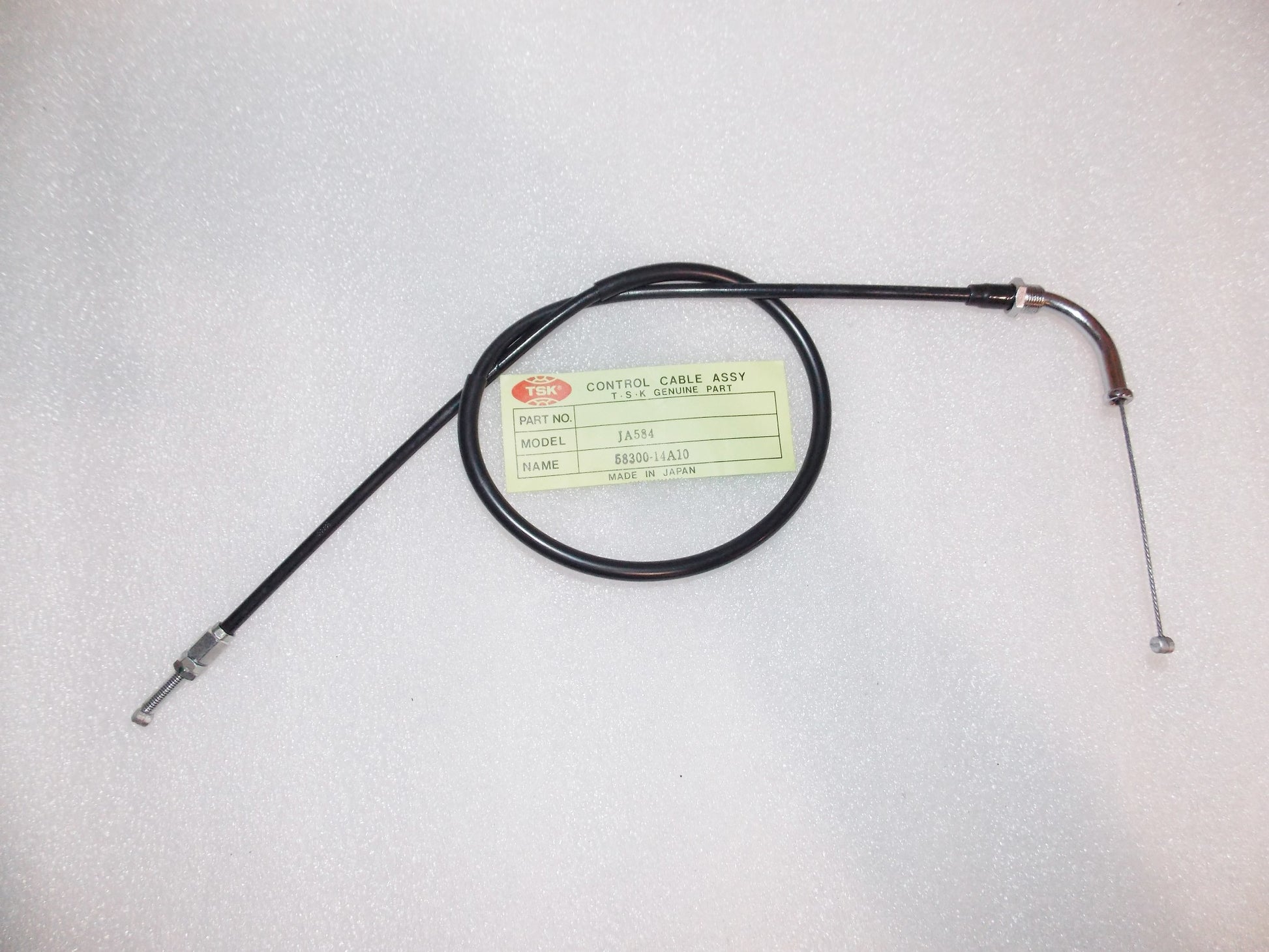 NOS TSK SUZUKI DR500 DR600 TROTTLE CABLE 58300-14A10 - MotoRaider