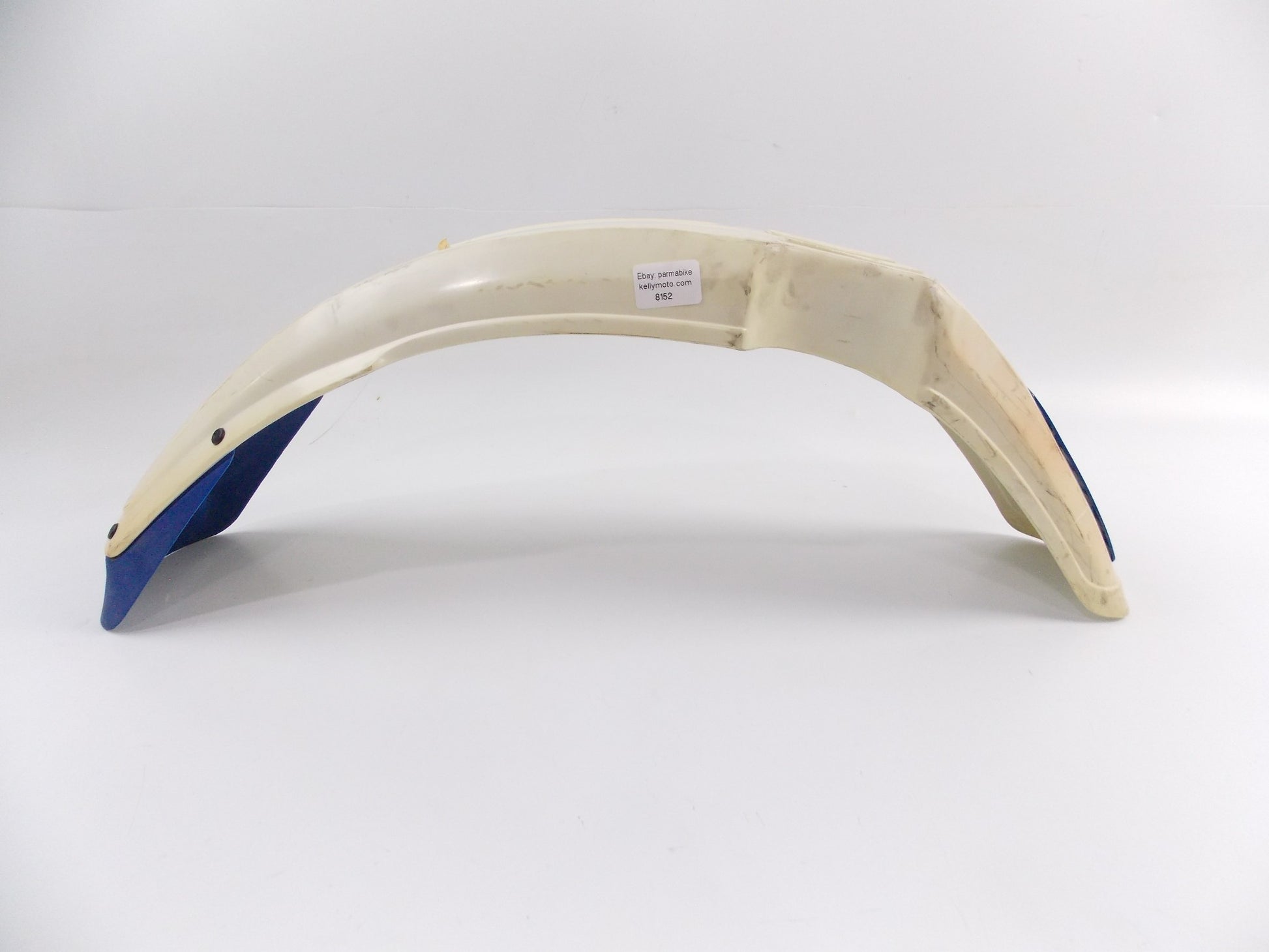 HUSQVARNA CAGIVA 1987 CR WR 250 430 WHITE BLUE FRONT FENDER MUD GUARD ACERBIS - MotoRaider