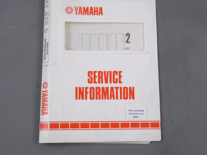 YAMAHA 1992 XJ600S SERVICE INFORMATION MANUAL BOOK ITALIAN # 4EB-SI1 - MotoRaider