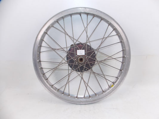 1970's HUSQVARNA FRONT WHEEL 21" AKRONT RIM SPOKES HUB BRAKE PLATE VINTAGE - MotoRaider