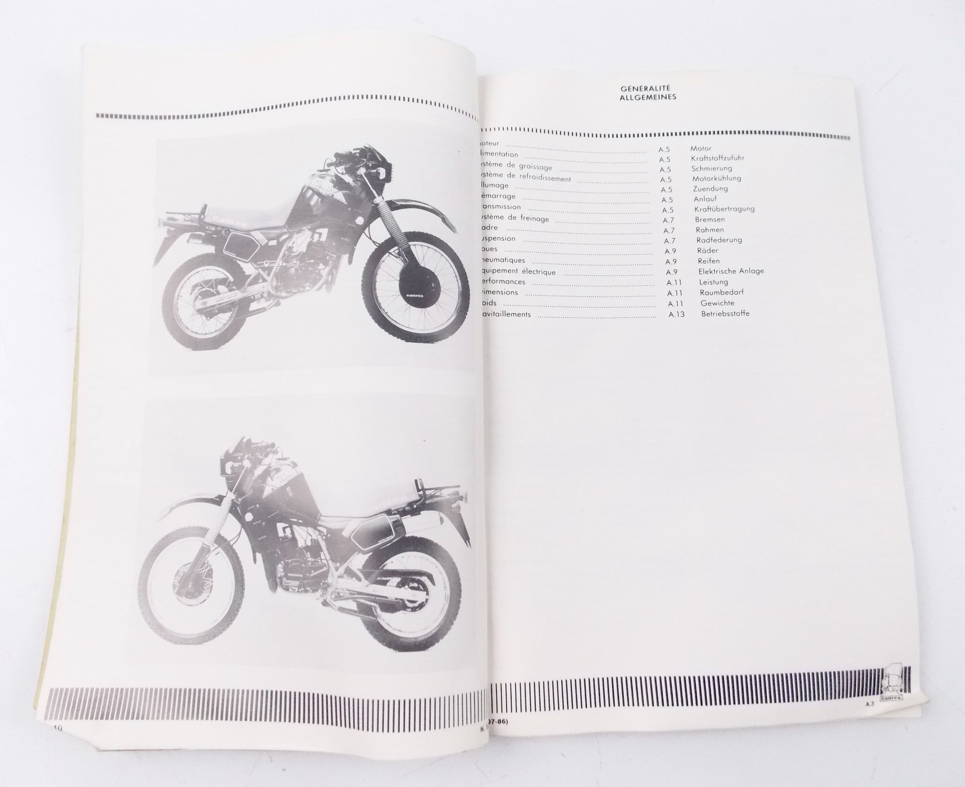 CAGIVA ELEFANT-2 200cc MOTOR FRAME WORKSHOP MANUAL MAINTENANCE REPAIR BOOK 52336 - MotoRaider