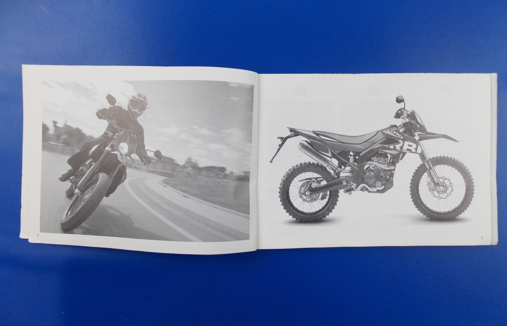 DERBI SENDA DRD 125 4T OWNER'S MANUAL ITALIAN/FRENCH/ENGLISH/GERMAN/SPANISH BOOK - MotoRaider