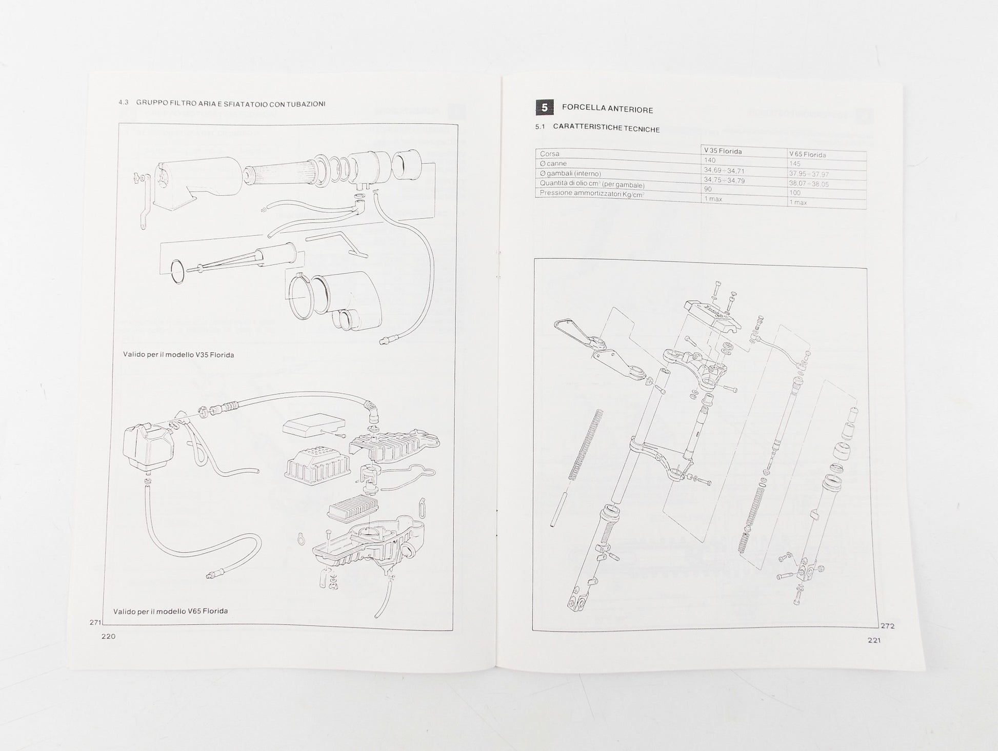 MOTO GUZZI V35 FLORIDA/V65 FLORIDA WORKSHOP MANUAL 23 92 01 70 - MotoRaider