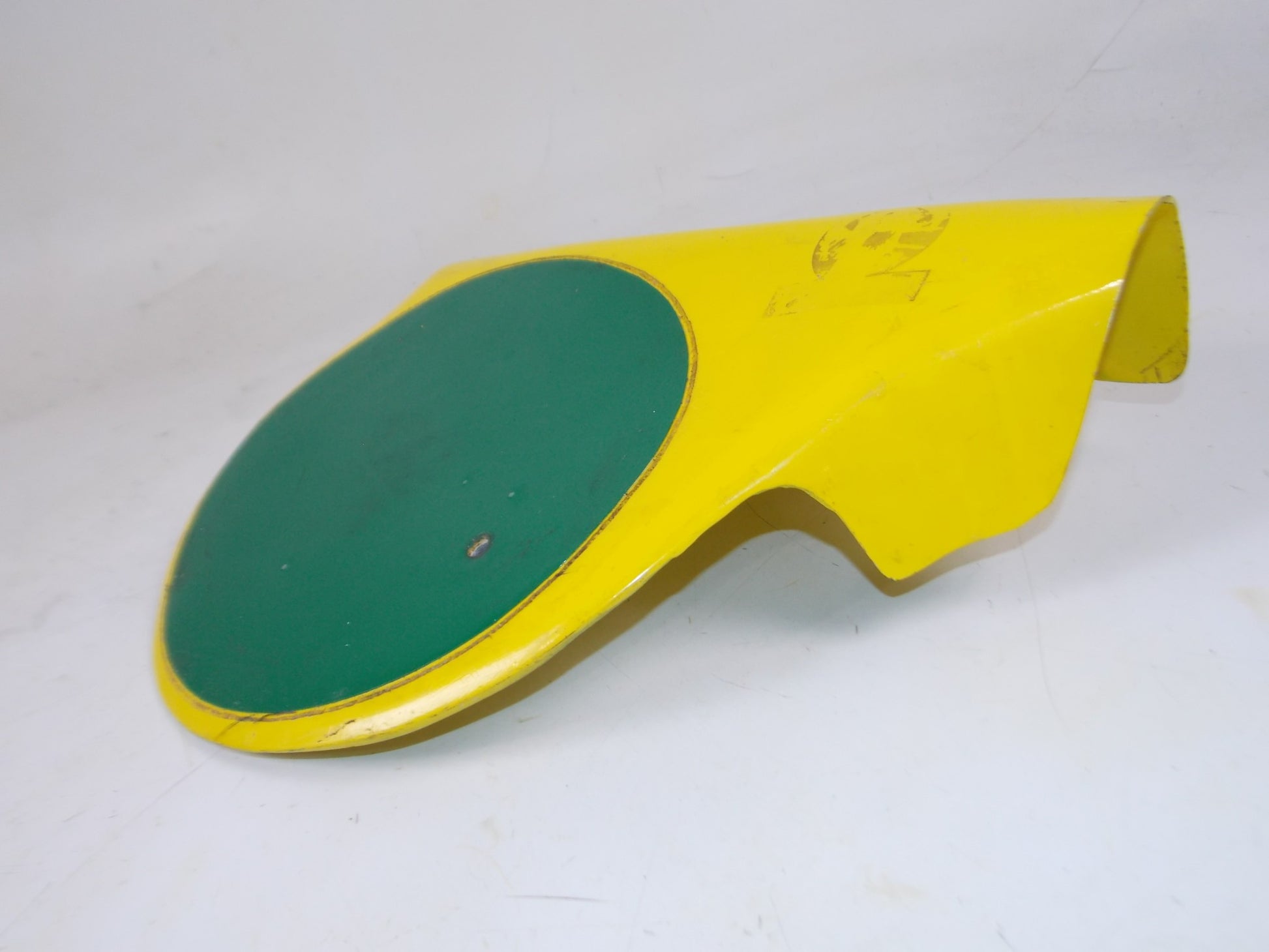 BETA 1978 CR 250 FRAME FIBERGLASS RH LH SIDE COVER PANEL NUMBER PLATE YELLOW - MotoRaider