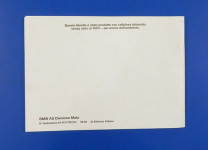 OEM BMW 1993 F650 USER MAINTENANCE OWNERS MANUAL BOOK 01449799214 - MotoRaider