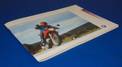 OEM BMW 1993 F650 USER MAINTENANCE OWNERS MANUAL BOOK 01449799214 - MotoRaider