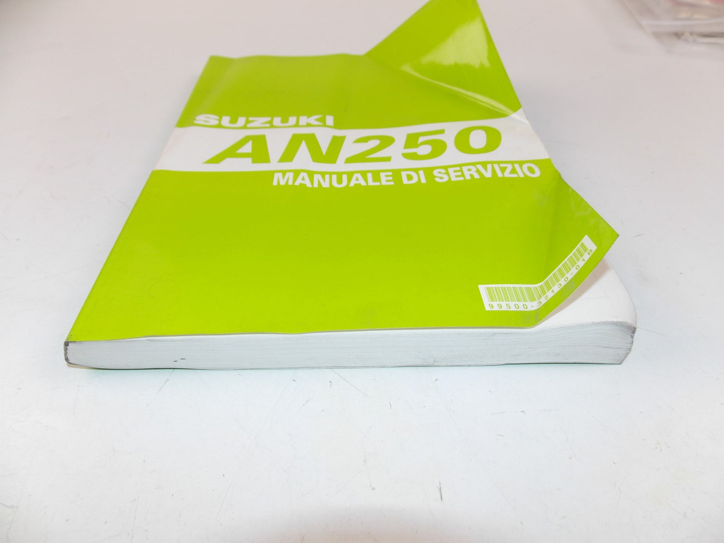 11/2002 SERVICE MANUAL MAINTENANCE BOOK SUZUKI AN250 ITALIAN 99500-12130-01B - MotoRaider