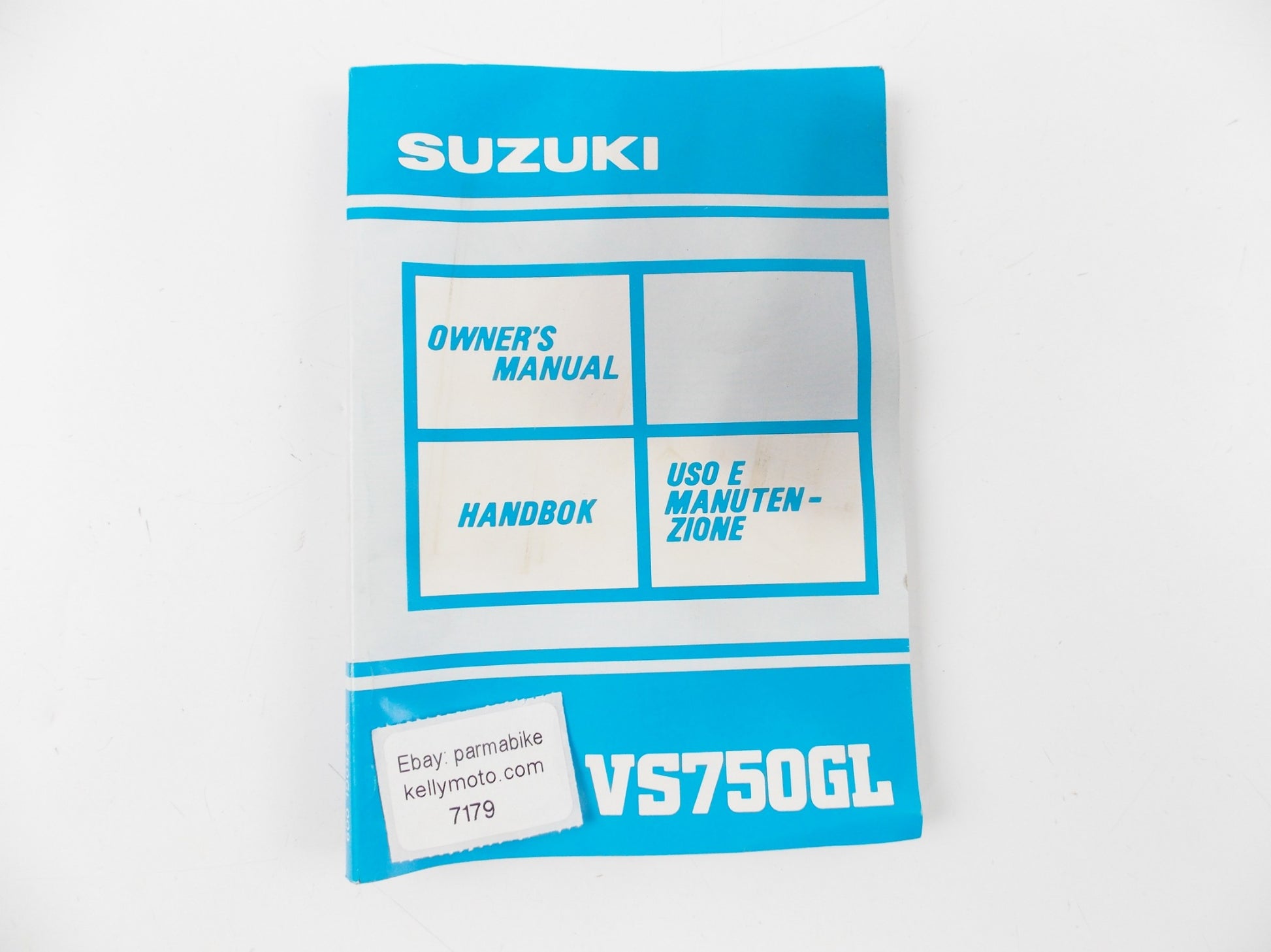 1990 SUZUKI OWNER'S USER MAINTENANCE MANUAL BOOK CATALOG VS750GL 99011-36A37-009 - MotoRaider