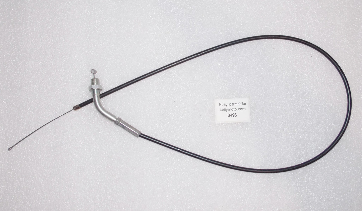 NOS BLACK VINYL THROTTLE CABLE HONDA 125 ITALIA - MotoRaider