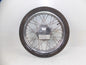 1959 GILERA GIUBILEO 98cc 17" FRONT WHEEL RIM HUB SPOKES TIRE VINTAGE ITALY - MotoRaider