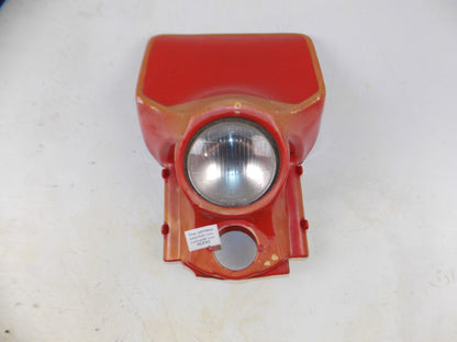 VINTAGE BETA ENDURO HEADLIGHT COVER RED NUMBER PLATE HEADLIGHT CEV 105 - MotoRaider