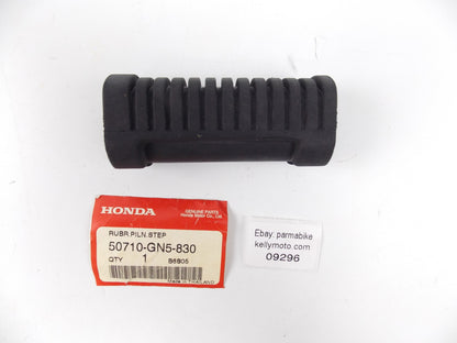 NOS OEM HONDA 2003-2010 ANF125 / NX400 RUBBER PILLION STEP 50710-GN5-830 - MotoRaider