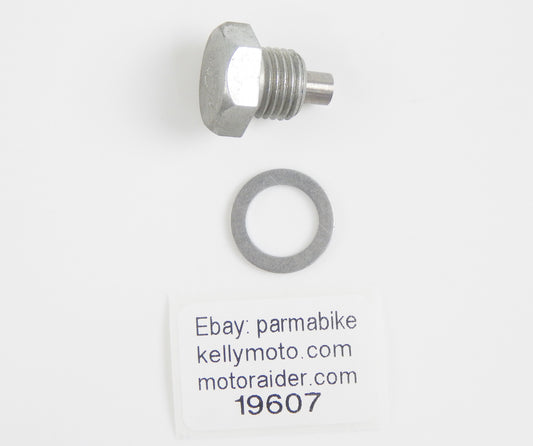 K&N 443 MAGNETIC OIL DRAIN PLUG L=10 mm THREAD D=13.90 mm HONDA YAMAHA KAWASAKI - MotoRaider