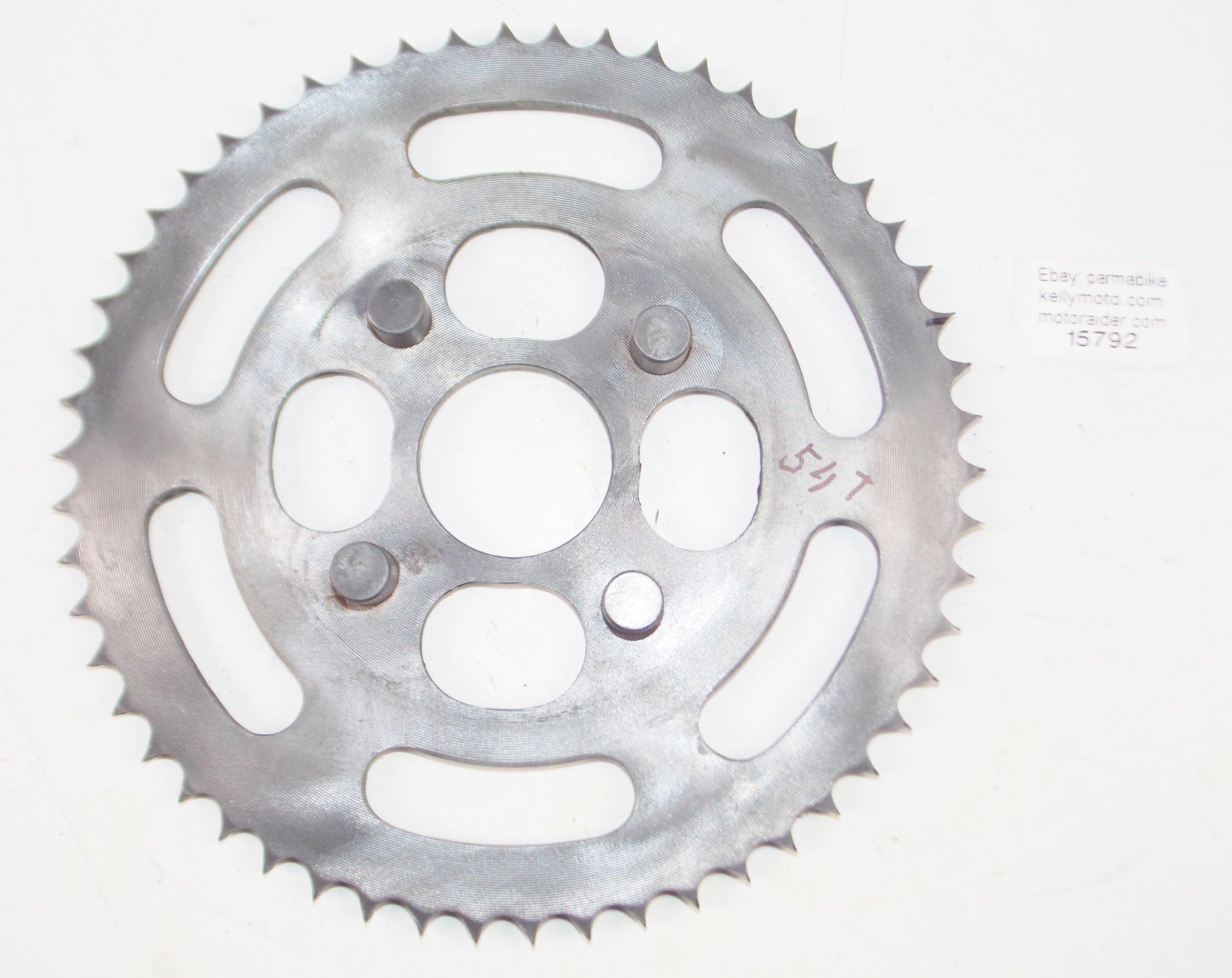 1959 GILERA GIUBILEO 98cc REAR WHEEL SPROCKET 54T VINTAGE ITALY - MotoRaider