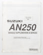 SUZUKI AN250 SUPPLEMENT SERVICE MANUAL REPAIR BOOK ITALIAN 99501-32050-01B - MotoRaider