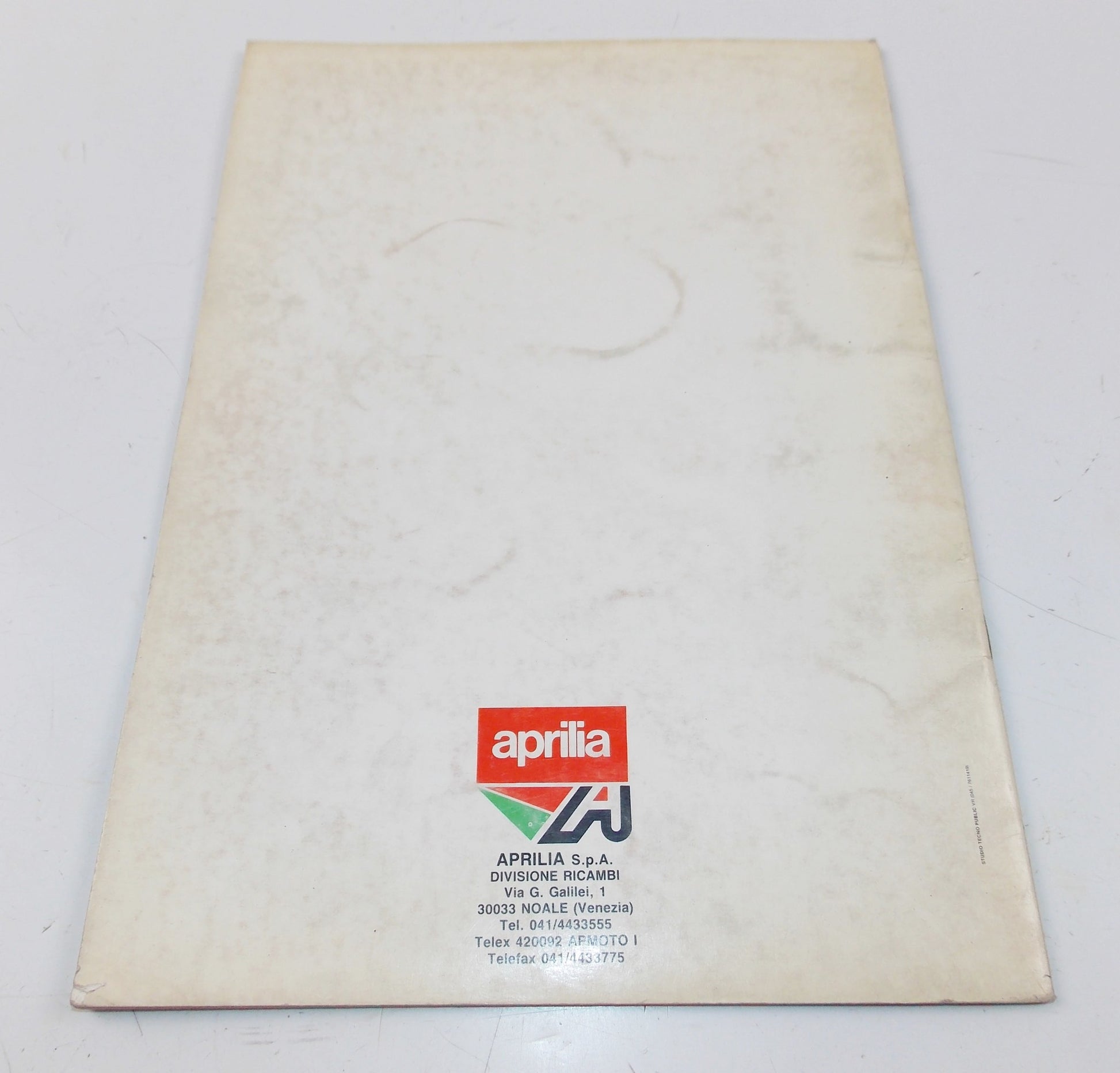 1992 APRILIA SCOOTER AMICO 50 SPARE PARTS CATALOG MANUAL BOOK 501 - MotoRaider