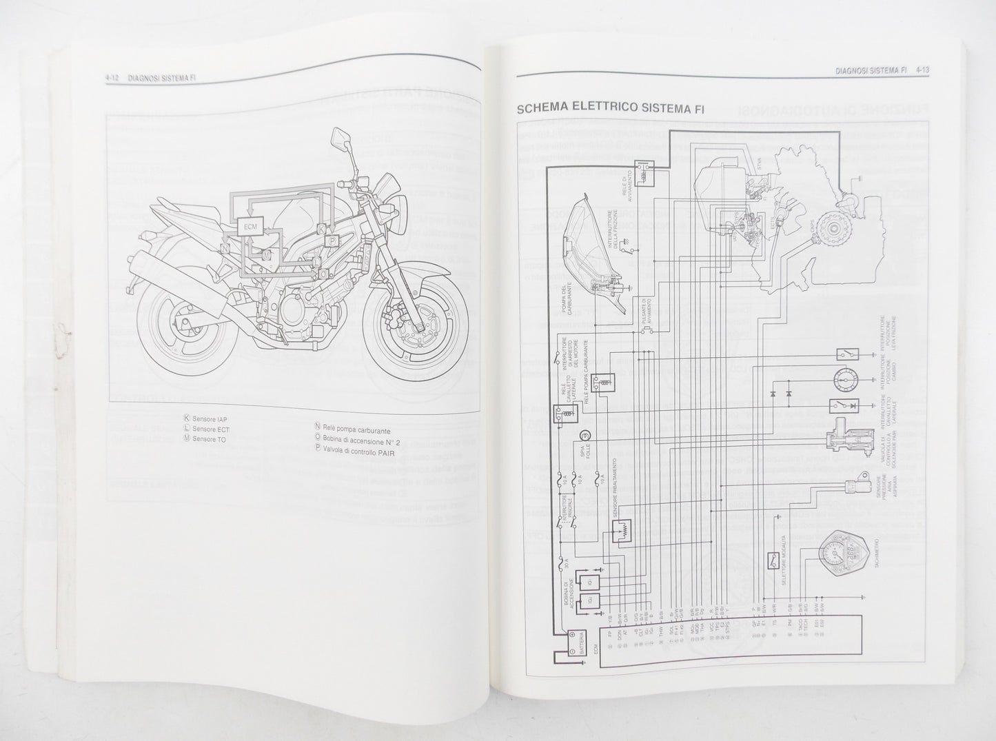 SUZUKI SV650/S SERVICE MANUAL BOOK ITALIAN 99500-36120-01B - MotoRaider