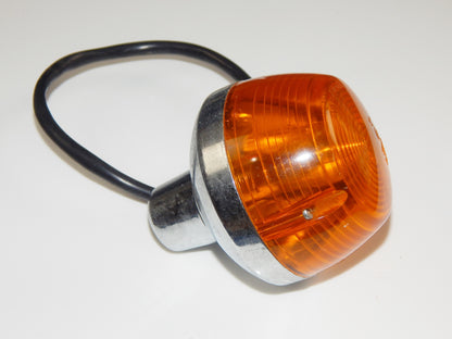 VINTAGE MOTORCYCLE TURN SIGNAL CHROME/AMBER GUZZI FRECCIA MORINI LAVERDA VERALUX - MotoRaider