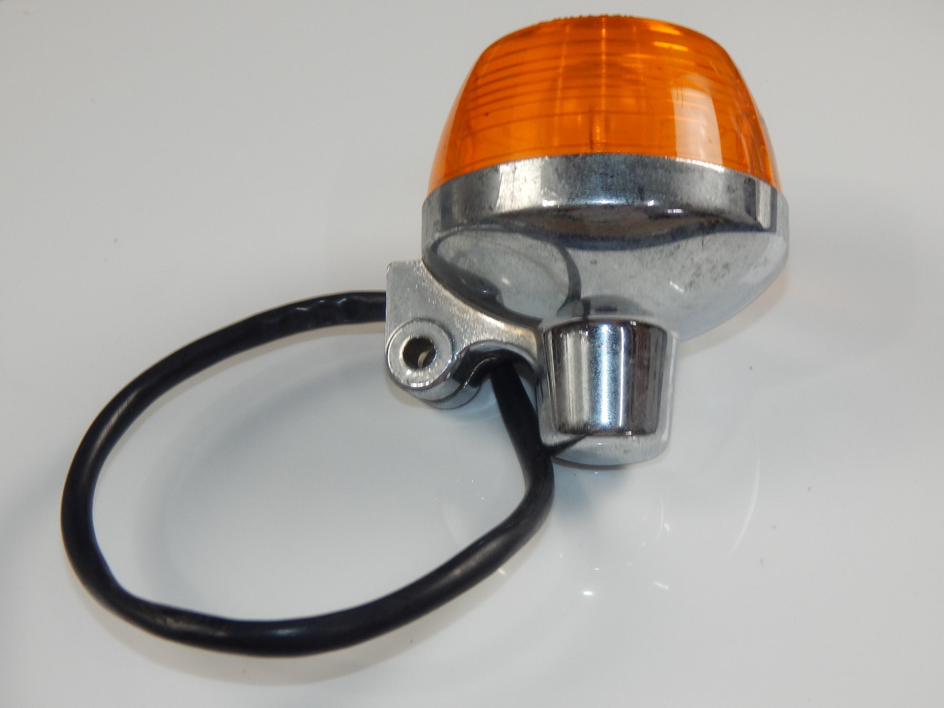 VINTAGE MOTORCYCLE TURN SIGNAL CHROME/AMBER GUZZI FRECCIA MORINI LAVERDA VERALUX - MotoRaider