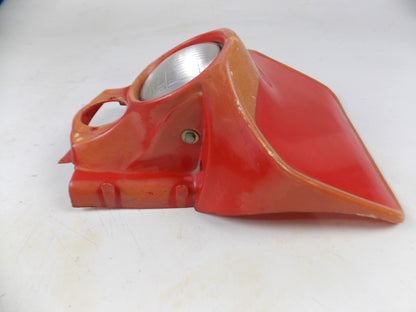 VINTAGE BETA ENDURO HEADLIGHT COVER RED NUMBER PLATE HEADLIGHT CEV 105 - MotoRaider