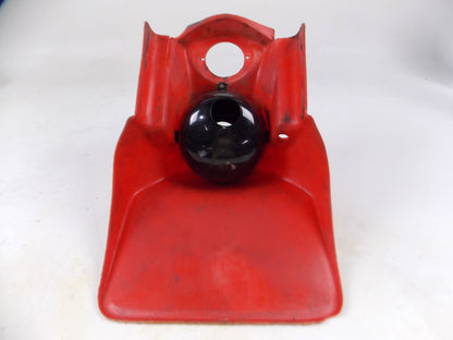 VINTAGE BETA ENDURO HEADLIGHT COVER RED NUMBER PLATE HEADLIGHT CEV 105 - MotoRaider