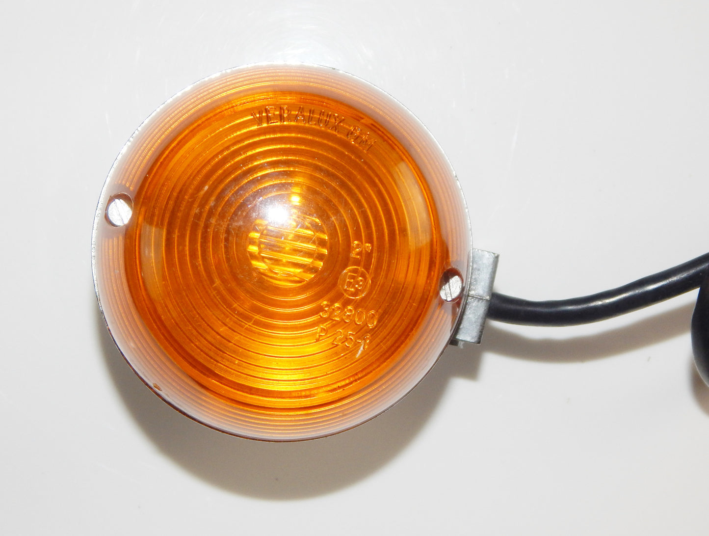 VINTAGE MOTORCYCLE TURN SIGNAL CHROME/AMBER GUZZI FRECCIA MORINI LAVERDA VERALUX - MotoRaider