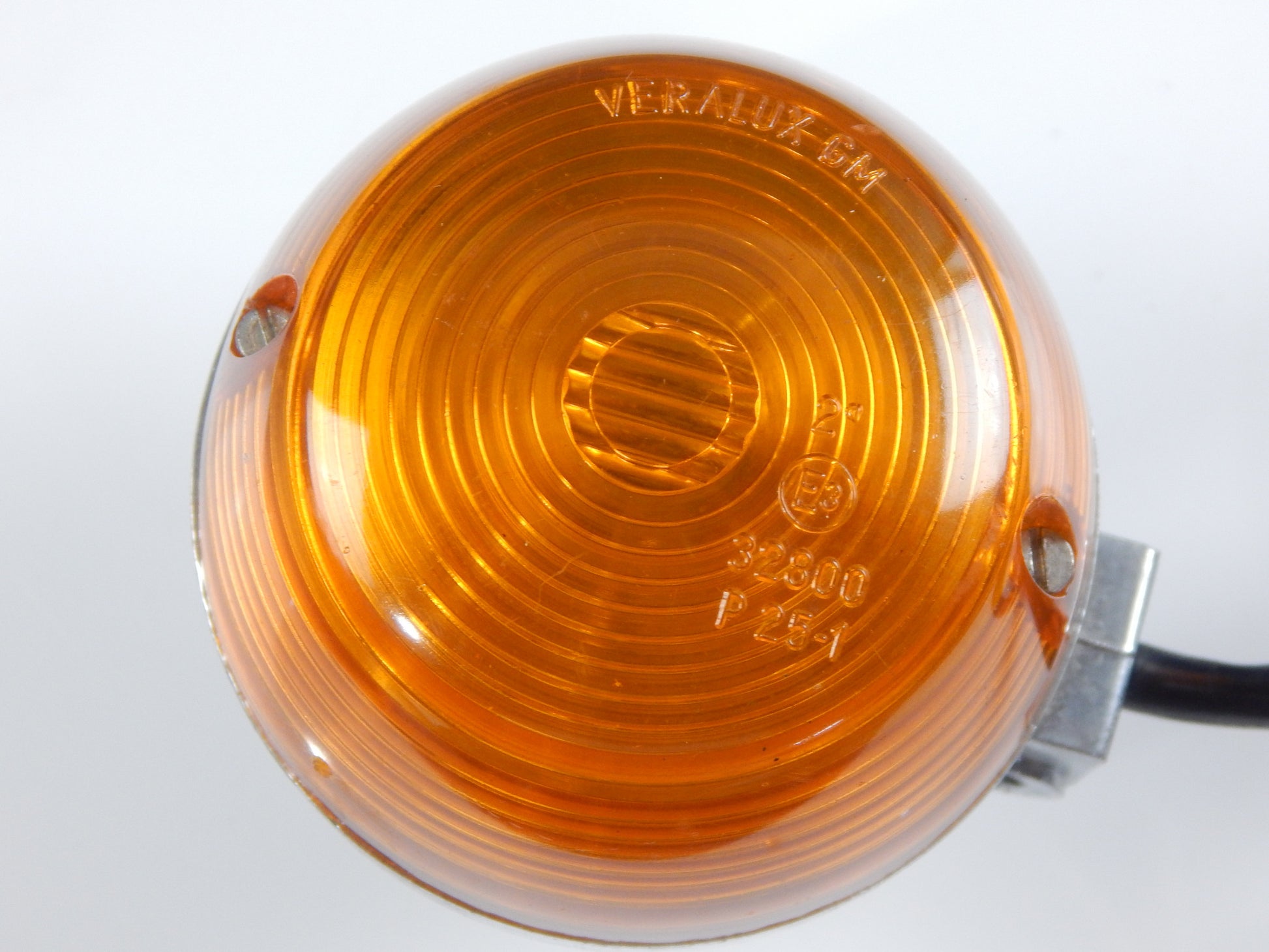 VINTAGE MOTORCYCLE TURN SIGNAL CHROME/AMBER GUZZI FRECCIA MORINI LAVERDA VERALUX - MotoRaider