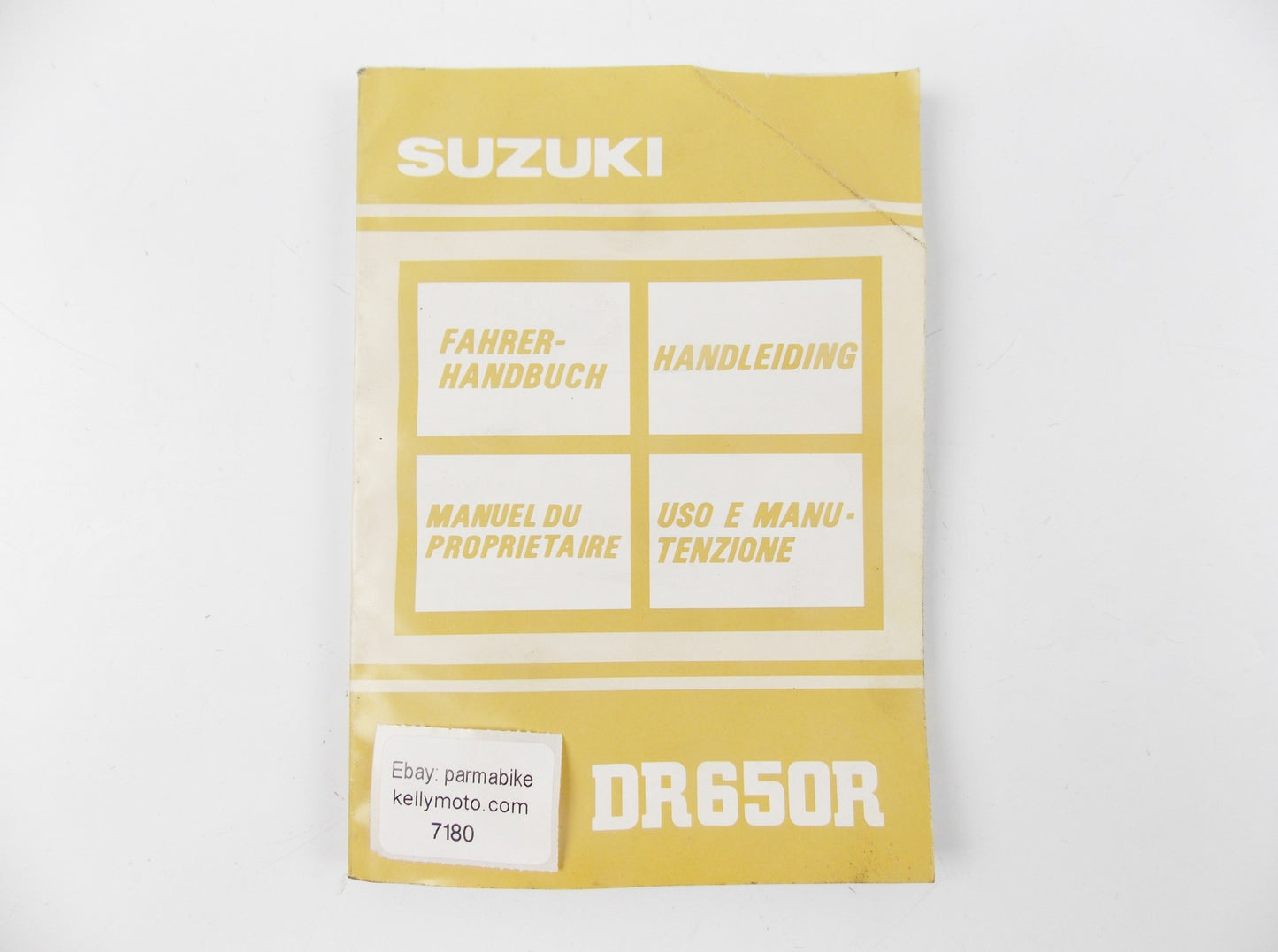 1990 SUZUKI OWNER USER MANUAL BOOK CATALOG DR650R 99011-14A26-022 - MotoRaider