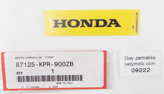 2005-2008 HONDA SH150/125 FT COVER TYPE 2 EMBLEM DECAL STICKER 87125-KPR-900ZB - MotoRaider