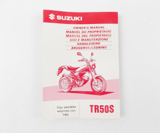 1997 SUZUKI OWNER USER MAINTENANCE MANUAL BOOK CATALOG TR50S 99011-06F50-DTD - MotoRaider