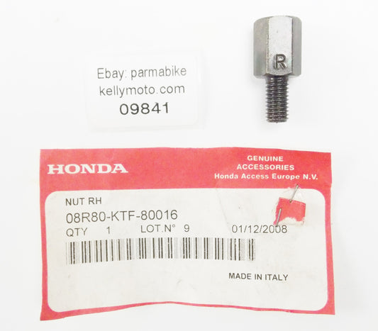 NOS OEM 2006-2010 HONDA PES125/10  RIGHT HAND NUT  08R80-KTF-80016 - MotoRaider