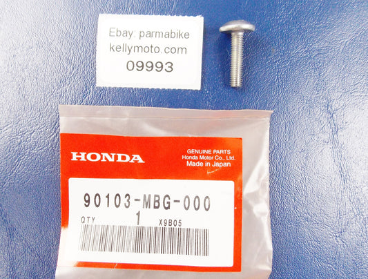 NOS OEM HONDA 2004-2007 CBR100 1999-2000 CBR600 SCREW PAN (5X20) 90103-MBG-000 - MotoRaider