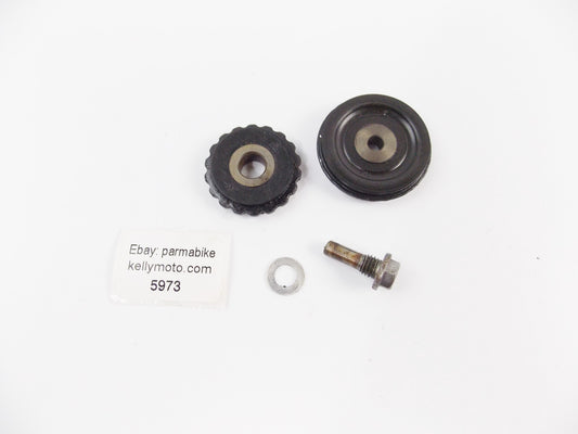 70's HONDA CT TRIAL 70 K1 K2 CAM CHAIN GUIDE TENSIONER ROLLER SET 14610-086-000 - MotoRaider