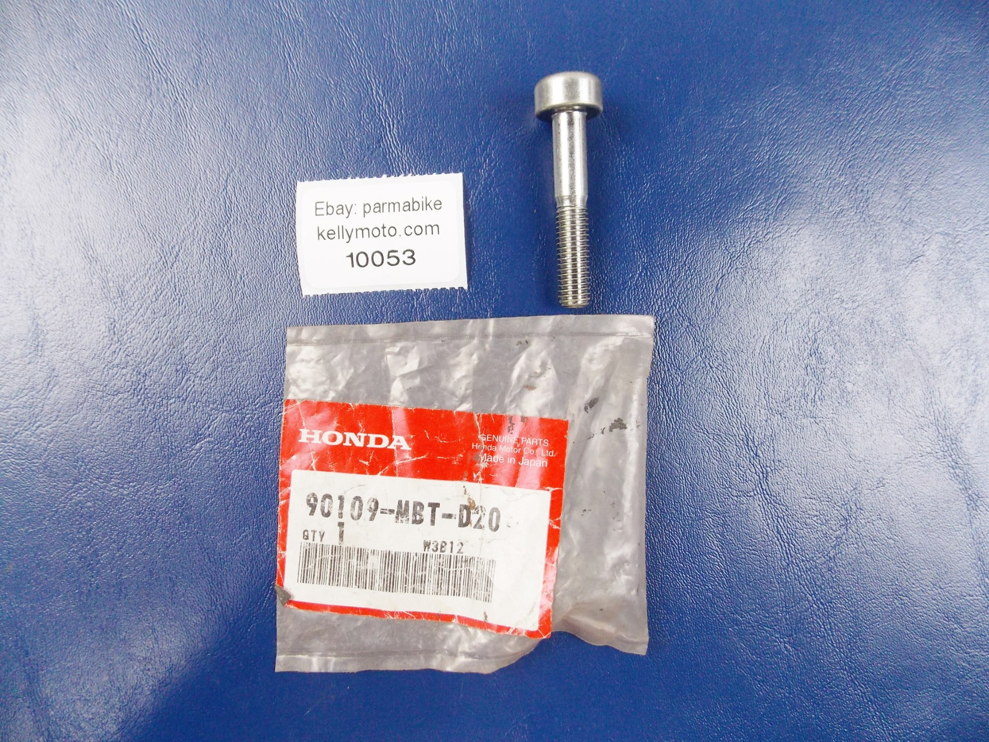 NOS OEM 2003-2009 HONDA XL1000/125  SOCKET BOLT (8X45)  90109-MBT-D20 - MotoRaider