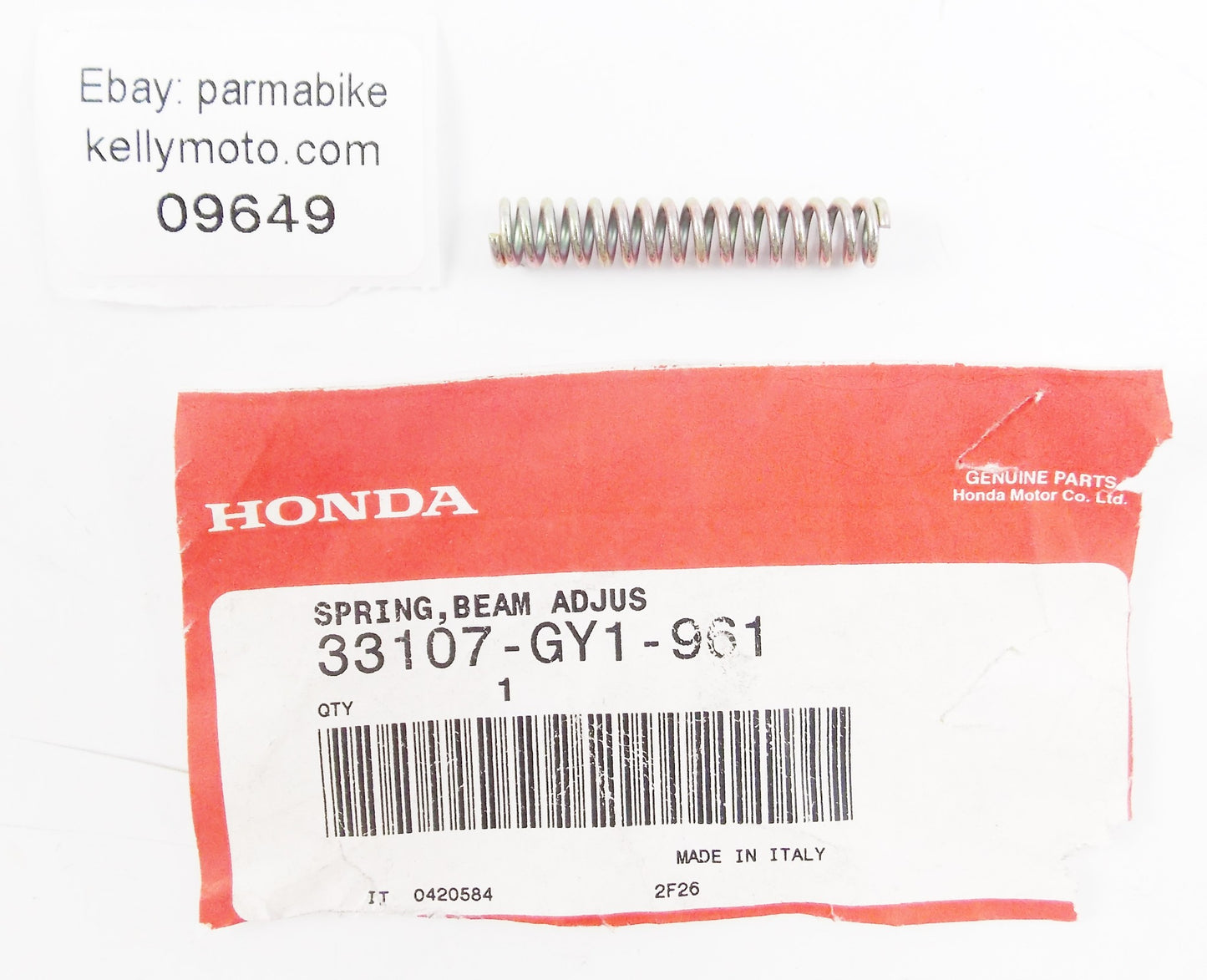 NOS OEM 1993-1998 HONDA SCOOTER SA SJ 50 SPRING BEAM ADJUSTING 33107-GY1-961 - MotoRaider