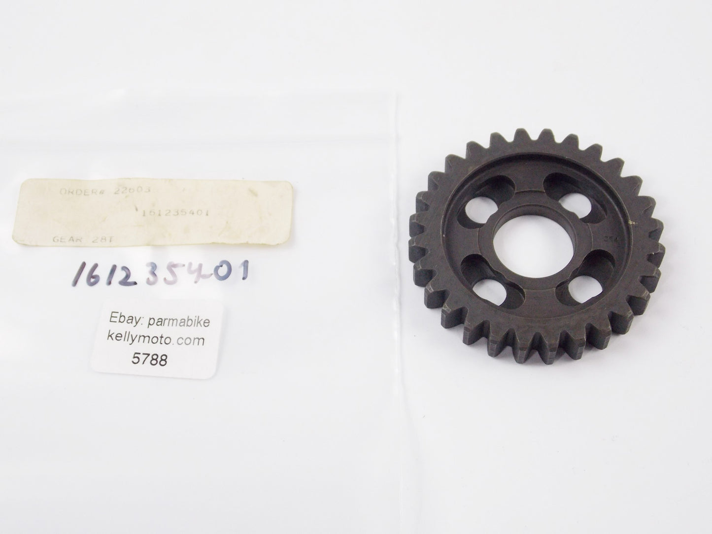 NOS 1986 HUSQVARNA CR240 1983-84 CR250 TRANSMISSION 2nd GEAR WHEEL 28T 161235401 - MotoRaider