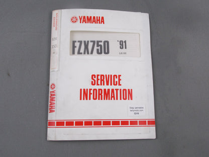 YAMAHA 1991 FZX750 SERVICE INFORMATION MANUAL ITALIAN BOOK # 2JE-SI2 - MotoRaider