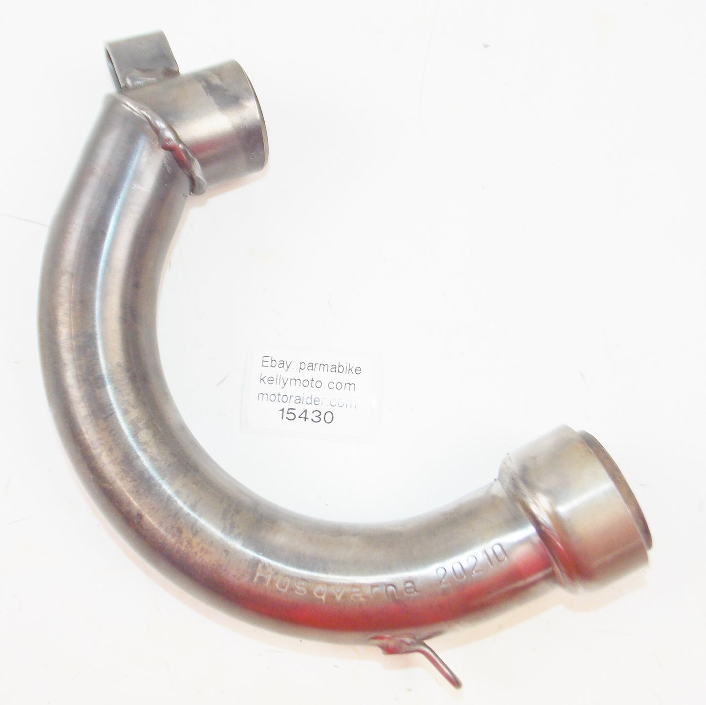 HUSQVARNA 1980's VINTAGE 4 STROKE EXHAUST HEADER PIPE ID=21 mm OD=37 mm 20210 - MotoRaider