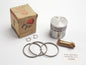 NOS DINAMIN PISTON+RINGS+PIN+CLIPS SET CPL.D. 43 mm DUCATI 60 cc MINI BIKE MOTOR - MotoRaider