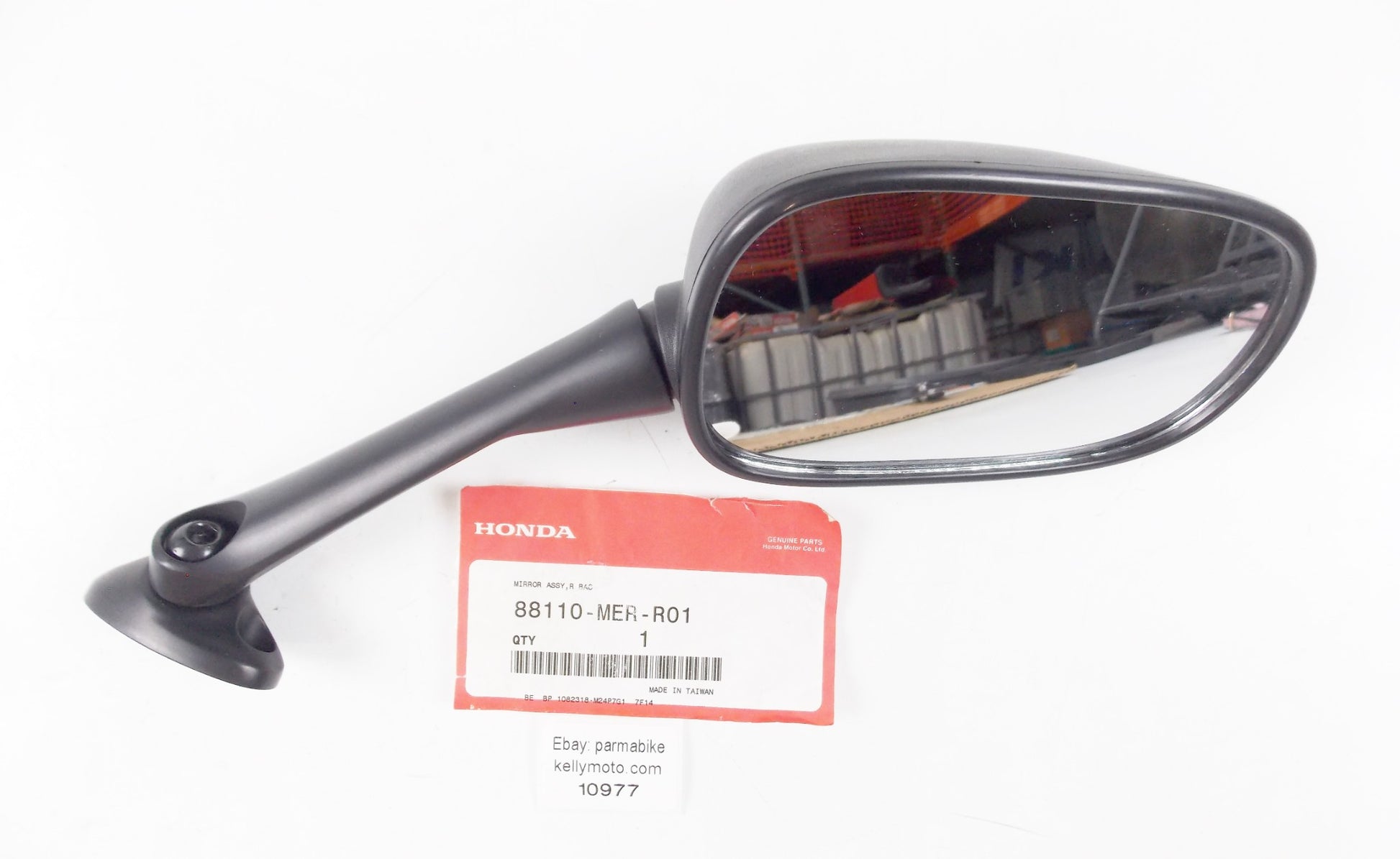 HONDA 2007-11 CB1000 2008-11 CBF600 REAR VIEW MIRROR RIGHT BLACK 88110-MER-R01 - MotoRaider