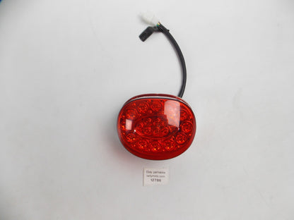 UNIVERSAL TAILLIGHT LED RED LENS MOTORCYCLE 12V 2W 5X4 SCOOTER ATV QUAD MOPED - MotoRaider