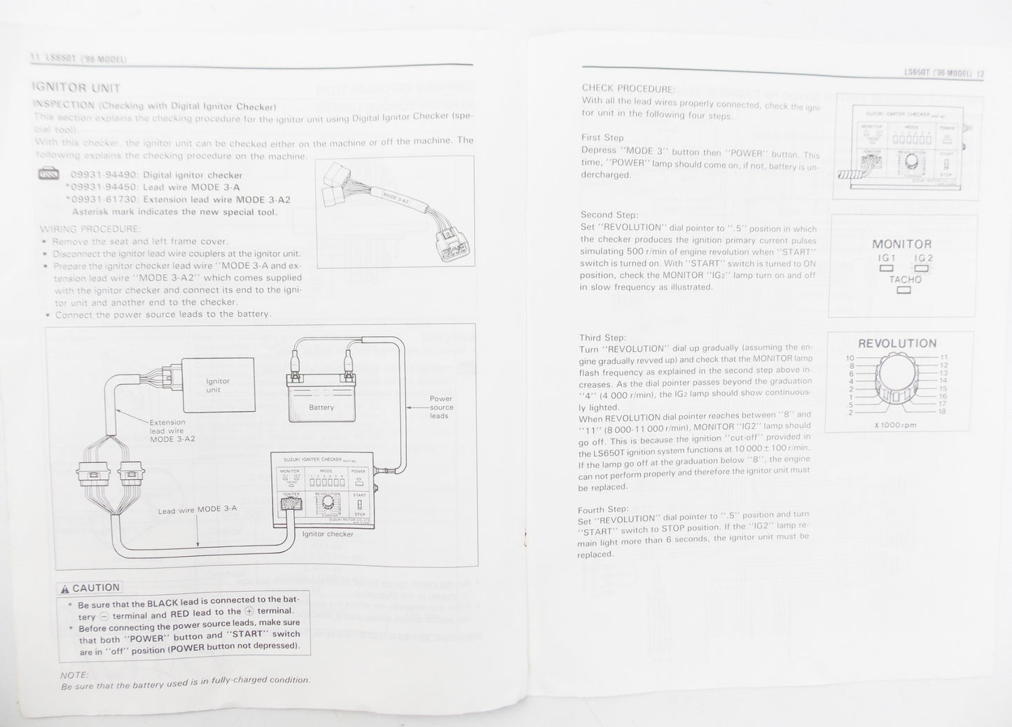 SUZUKI LS650 SUPPLEMENT SERVICE MANUAL REPAIR BOOK ENGLISH 99501-36080-01E - MotoRaider